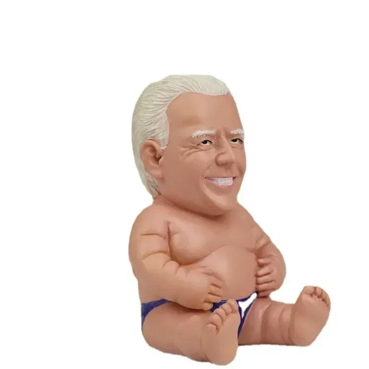بايدن العملاق الطفل تمثال راتنج لطيف جو بايدن زخرفة الرئيس الأمريكي عمل الشكل المنزل مكتب غرفة ديكور نموذج المرآب مصغرة