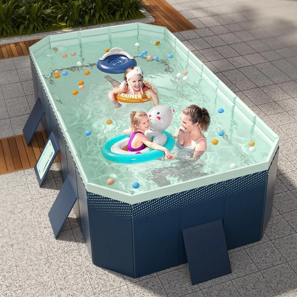 

Non-Inflatable Foldable Dog Pool, Outdoor Foldable Swimming Pool, Large Collapsible Family Swimming Pool, Portable Hard Plastic