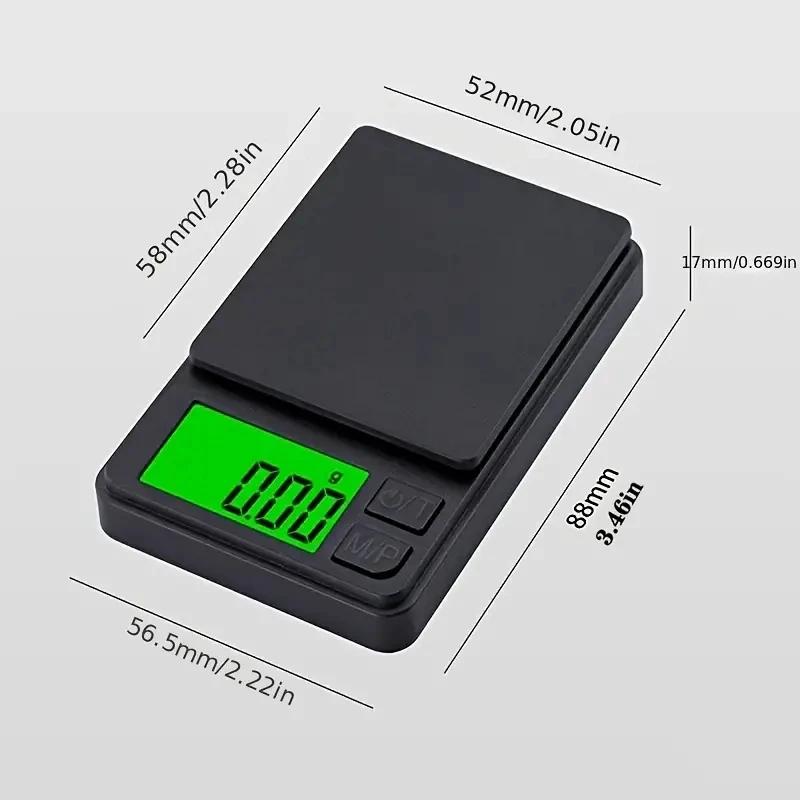 100/1000g 0,01g Mini Digitalwaage Hochpräzise Elektronische Taschenwaage Schmuckwaage Küchenwaage Tragbare Elektronische Waage – Detail 5