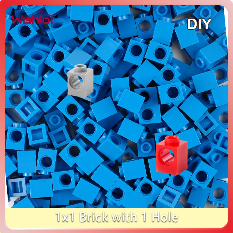 

1x1 Classic Basic Building Blocks Small Particle Parts with Holes MOC Technical Short Beam Diy Bricks Child Educational Puzzles
