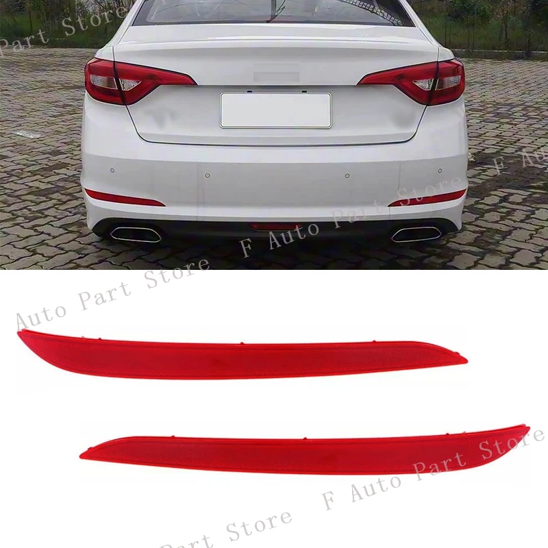 

For Hyundai Sonata 9th 2015 2016 2017 Rear Bumper Brake Light Shell Tail Turn Signal Reflector Lamp Cover