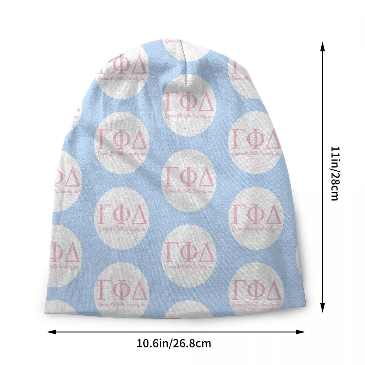 Custom Greek Lettered Gamma Phi Delta Identity Sign Guide Beanie Cap Unisex Winter Bonnet Homme Knitted Hats Ski Beanies Hats