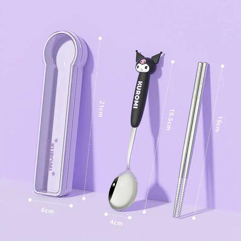 أدوات مائدة سانريو كورومي هالو كيتي ماي ميلودي منتج جديد منتج ضرب الكبار الطفل الحرم الجامعي في الهواء الطلق لطيف الكرتون المحمولة لطيف #1