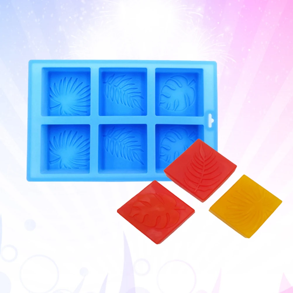 

1pc Silicone Soap Mold Leaves Print Flexible Non-Stick Diy Mold Food Grade For Home Kitchen Microwave Oven Freezer Dishwasher