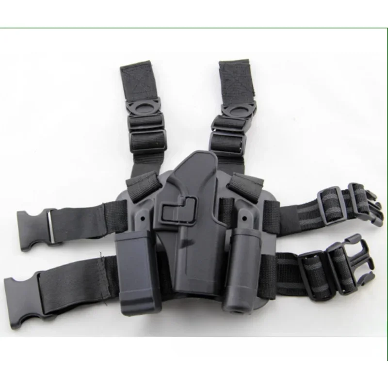 Men P226 GLOCK G17 G19 G22 G43X 1911 M92 USP Quick Leg Pull Tactical Handgun Cover Waist Hanging Leg Hanging Outdoor for Hunting