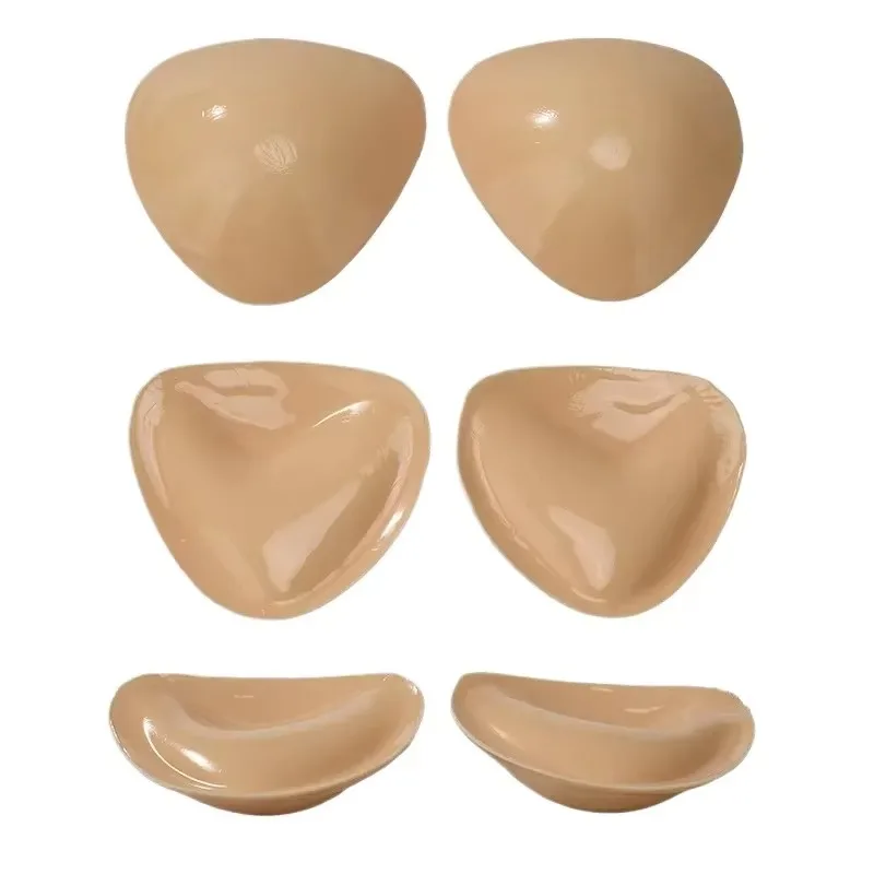 2024 New Hot Double Sided Adhesive Sticky Bra Inserts Push Up Thick Sponge Breast Lift Pads Women Swimsuit Bikini Cup Enhancer