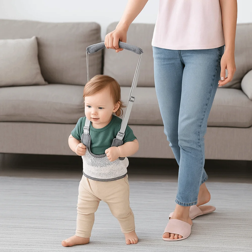 Arnês de segurança infantil walker portátil respirável aprendizagem caminhada apoio auxiliar treinador longo ajustável criança assistente cinto
