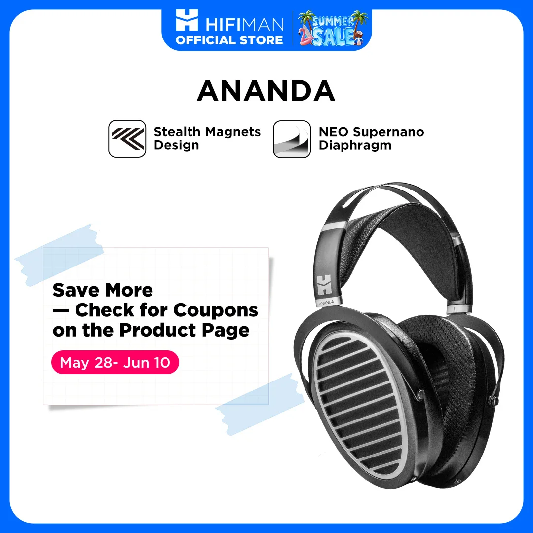 HIFIMAN Ananda Stealth Magnet Open-Back Over-Ear Full-Size Planar