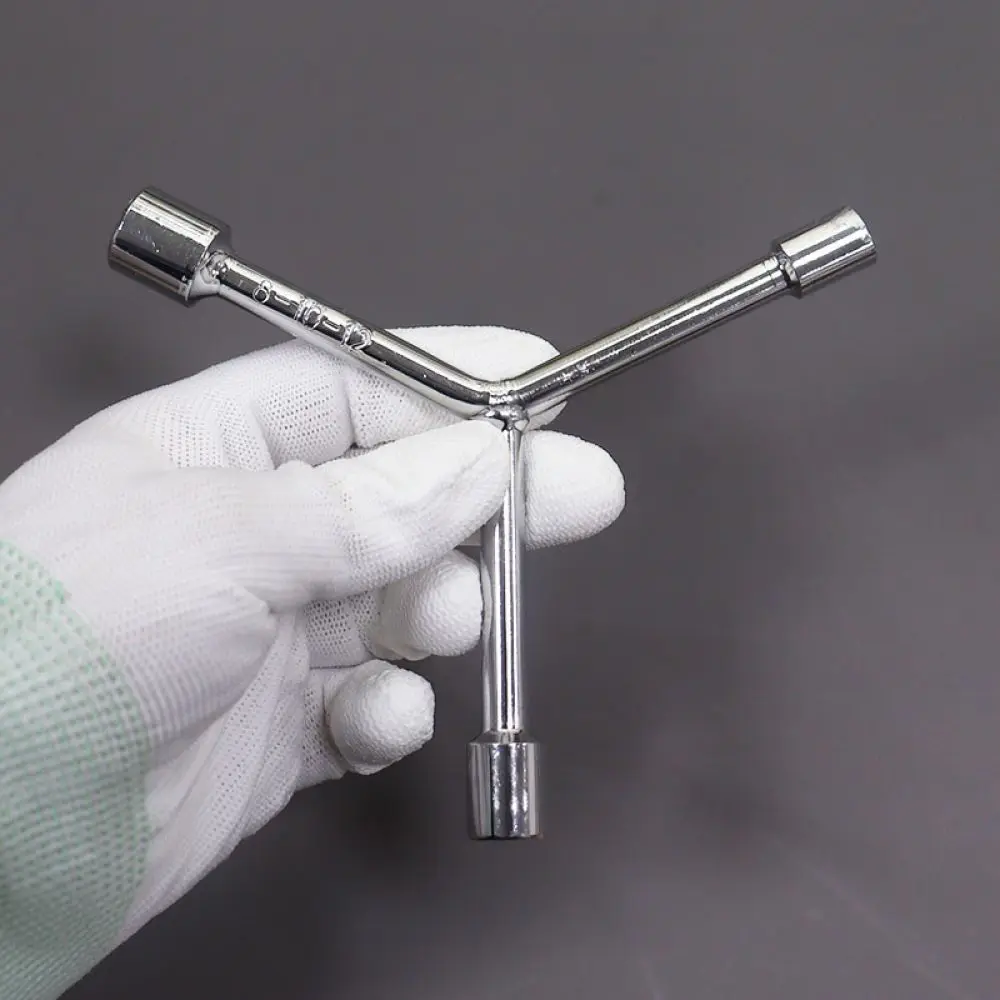 For For Jiente Y Type Triple Socket Wrench High Strength Spanner Manual Repair Hardware Tool Compact Nut Bolt Tightening Gear