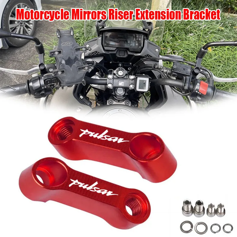 Soporte de extensión para espejo retrovisor de motocicleta, para Bajaj Pulsar 200 Ns200 Rs200 Ns150 Ns160 Rouser Pulsar 125 135 150 160 180