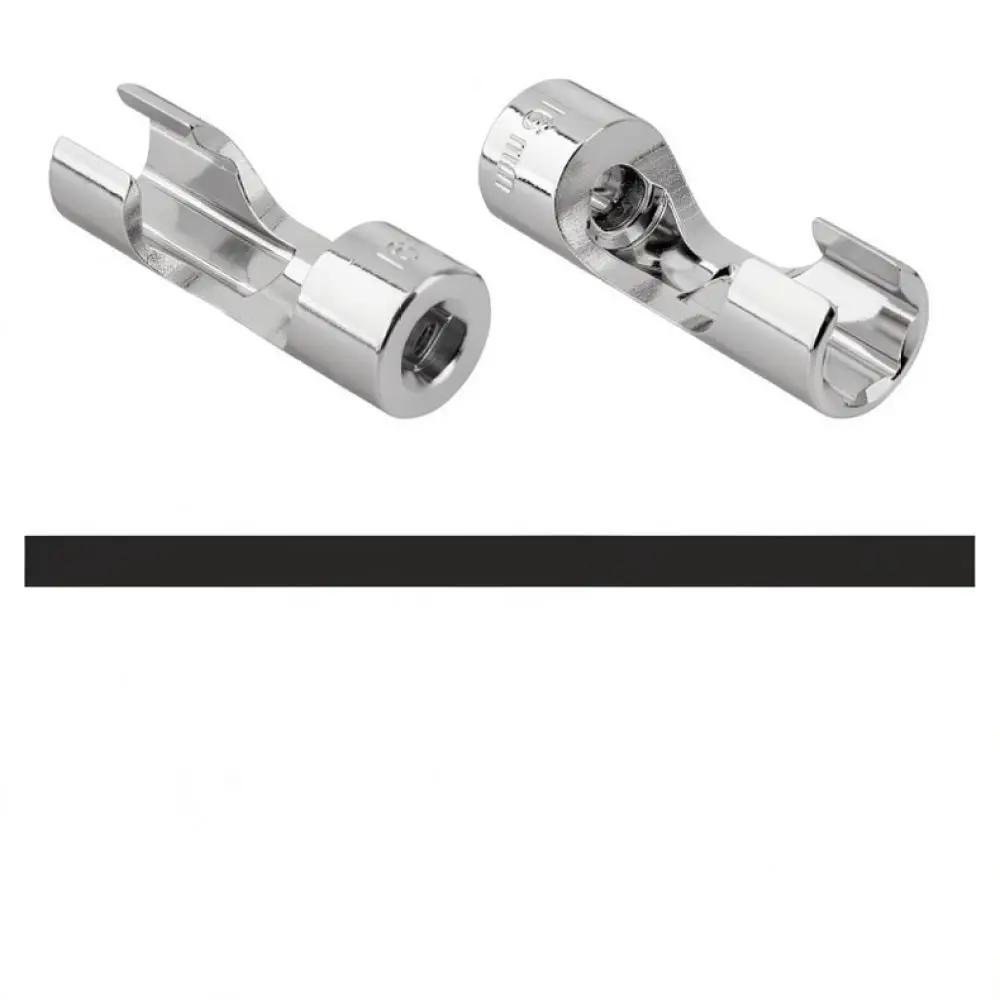 Crv Steel Slotted Flare Nut Wrench Socket Tool Kit For Diesel Fuel Injector Line Removal And Automotive Oxygen Sensor Repair
