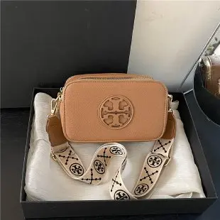 حقيبة كروس نسائية جلدية عصرية حقيبة كتف ذات علامة تجارية فاخرة محفظة نسائية مع حقيبة كاميرا منقوشة بحروف للنساء #6