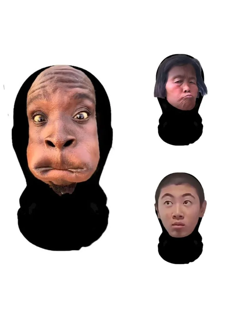 AliExpress NONE Live-streaming Prop Facial Mask, Celebrity Simulation Funny 3D Imitation Headgear, Essential for Outdoor Cycling mardi gras mask