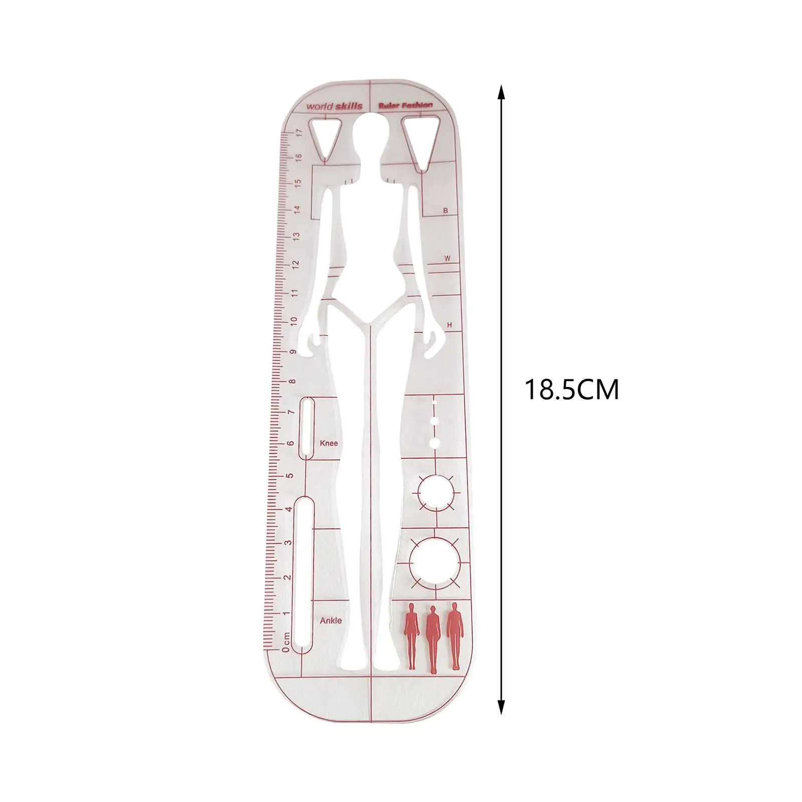 French Curve Ruler Lightweight Clear Fashion Drawing Template Ruler for Dressmaking Fashion Designing Combination Pattern Makers