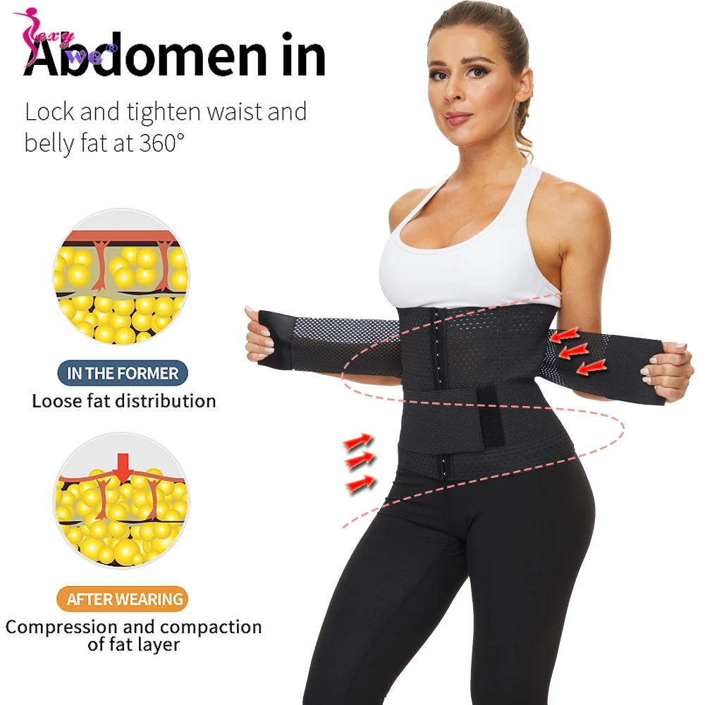 SEXYWG Women Waist Trainer Belt for Slimming Girdle Strap Weight Loss Belly Band Corset Waist Cincher Body Shaper Fat Burner