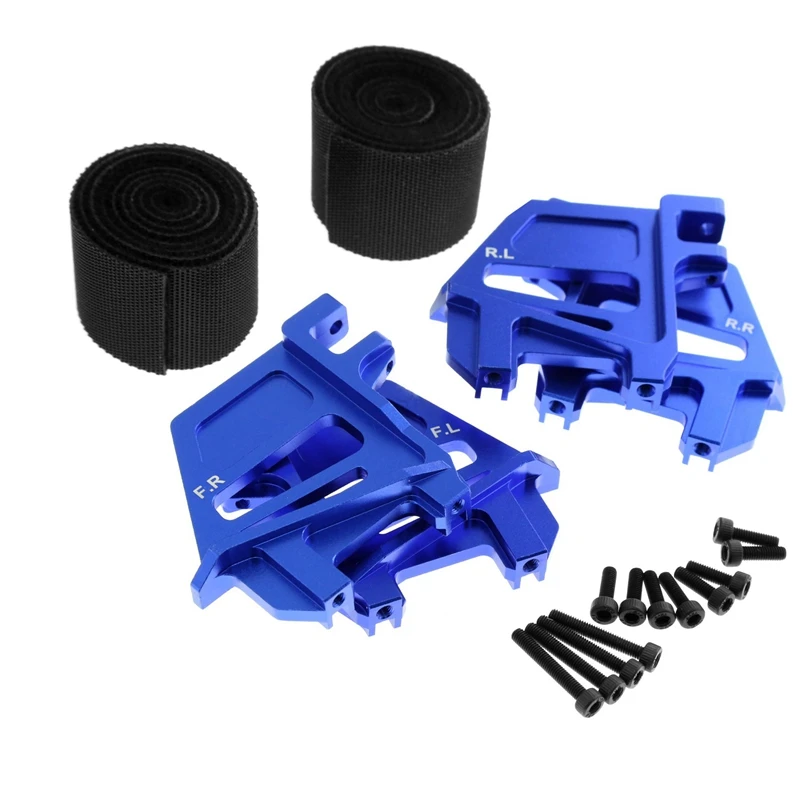 Tall Battery Holder Mount Hold Down With Battery Strap For Traxxas 1/5 X-Maxx Xmaxx 6S 8S RC Car Upgrade Parts Blue