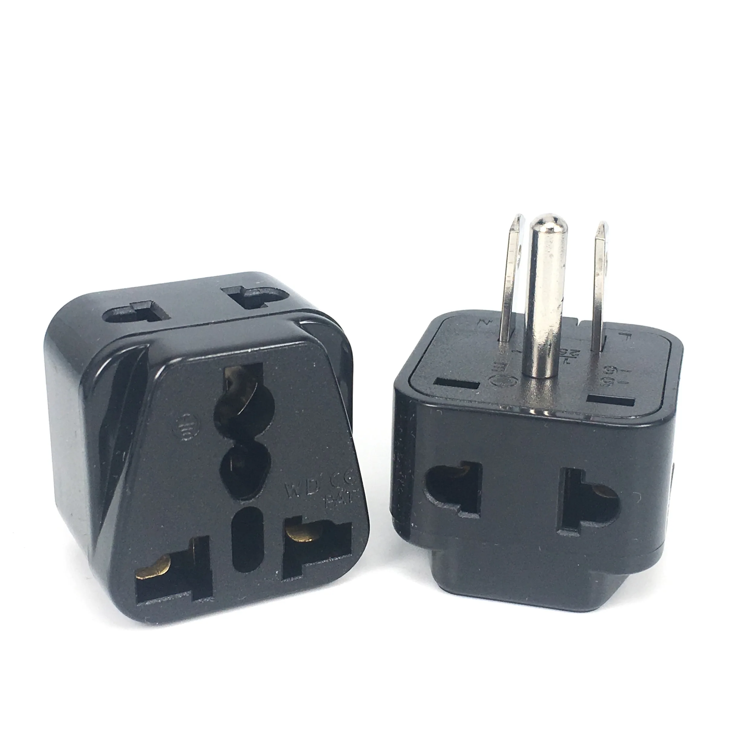 1pcs 2 in 1 Universal UK US EU IL Adapter US to EU Plug Black/White New Zealand Australia Travel Adapter Power Socket Outlet CE