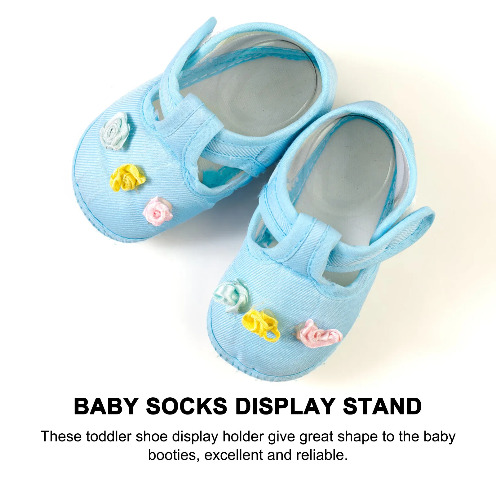 40 قطعة أشجار الأحذية الشفافة 8 سنتيمتر أصحاب PVC للأحذية الجوارب الجوارب عرض تخزين المجوهرات المعارض ganizers #1