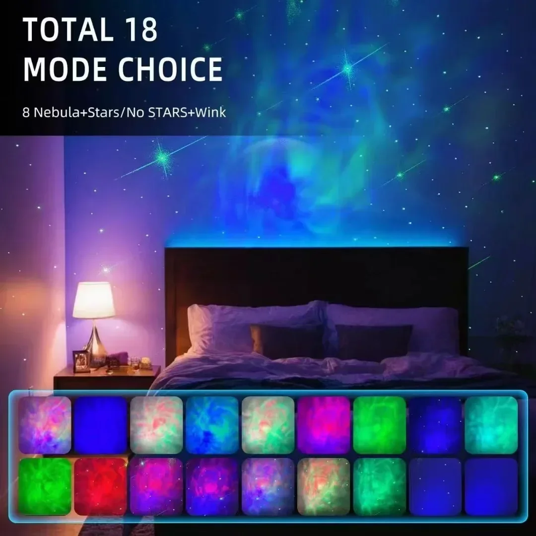 Xiaomi Astronaut Projector Galaxy Space Night Light RGB 18 Modes Ambient Lamp Starry Sky Star Projectors For Children Room Decor