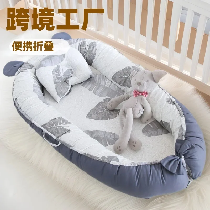 سرير أطفال بنمط جديد، سرير أطفال محمول قابل للطي، كرسي صالة أطفال قابل للفصل وقابل للغسل #2