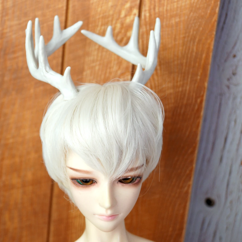 BJD White Antler Prop For 1/3 24" 60CM Tall Female BJD SD  DK DZ AOD DD Doll Free Shipping HEDUOEP