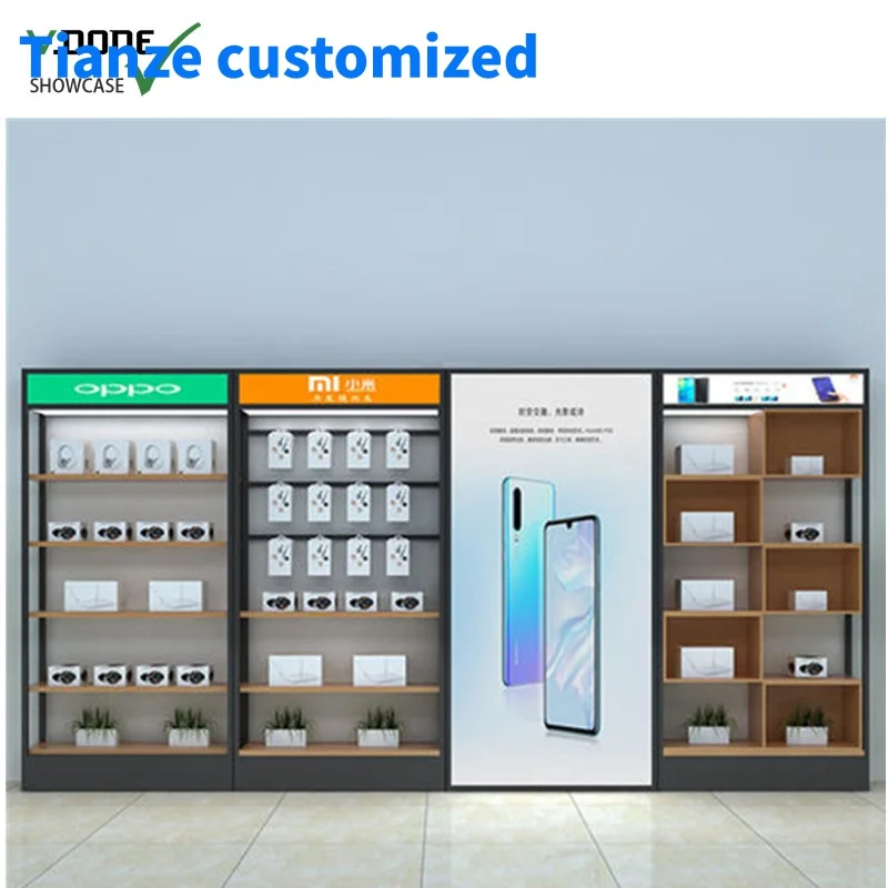 [Customized]High Quality Retail High End Cell Phone Display Cabinet Showcase or Mobile Phone Shop Counter Mall Kio