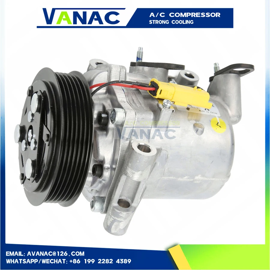 New AC Compressor air For citroen C-Elysee 2012 2013 2014 2015 For Peugeot 301 1.6L 9806599380 JSR11T602078 9676011680 3966364