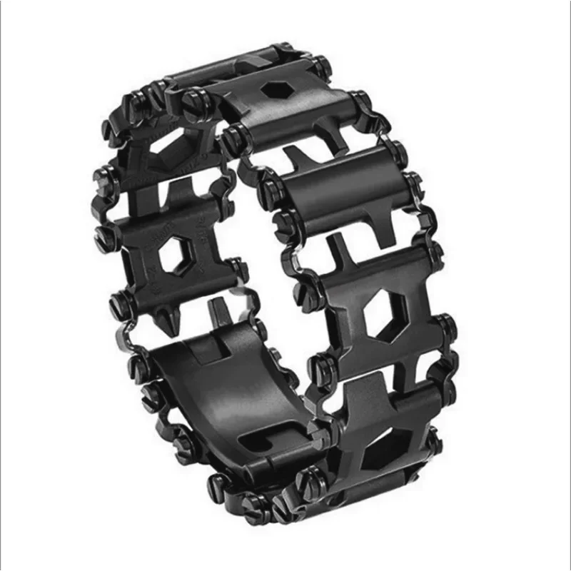 Multifunctional Bracelet Stainless Steel Men's Outdoor Tool Bracelet 29 in 1 Bracelet European and American Couple Watch Strap