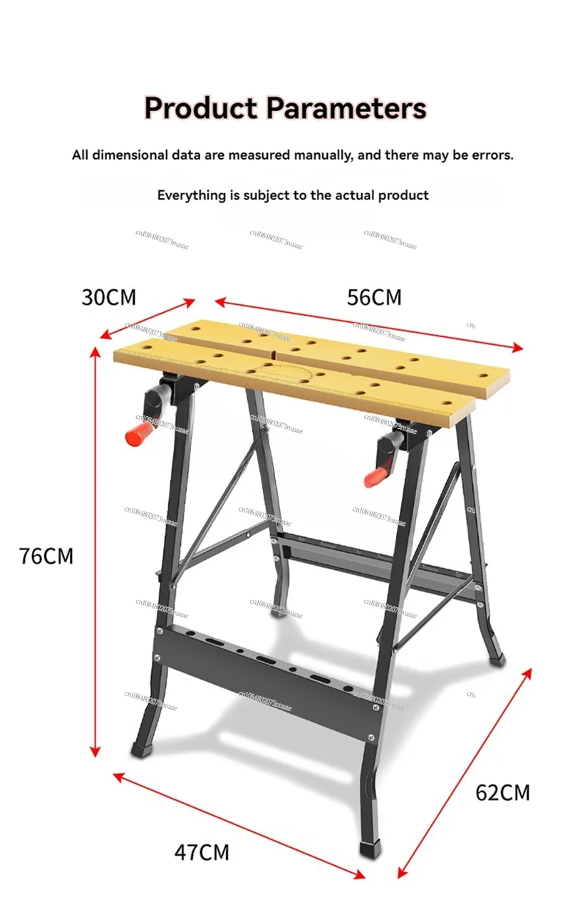 Folding Carpentry Workbench Multifunctional Woodworking Table Table Saw Portable Woodworking Saw Table Decoration Tools