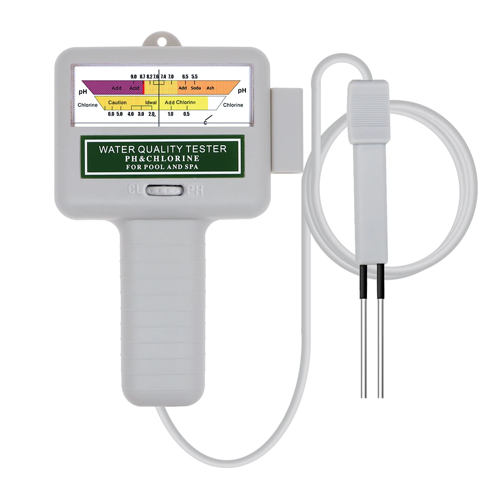 Medidor de PH y cloro 2 en 1, dispositivo de prueba de calidad del agua, PC-101, CL2, para piscina y Acuario