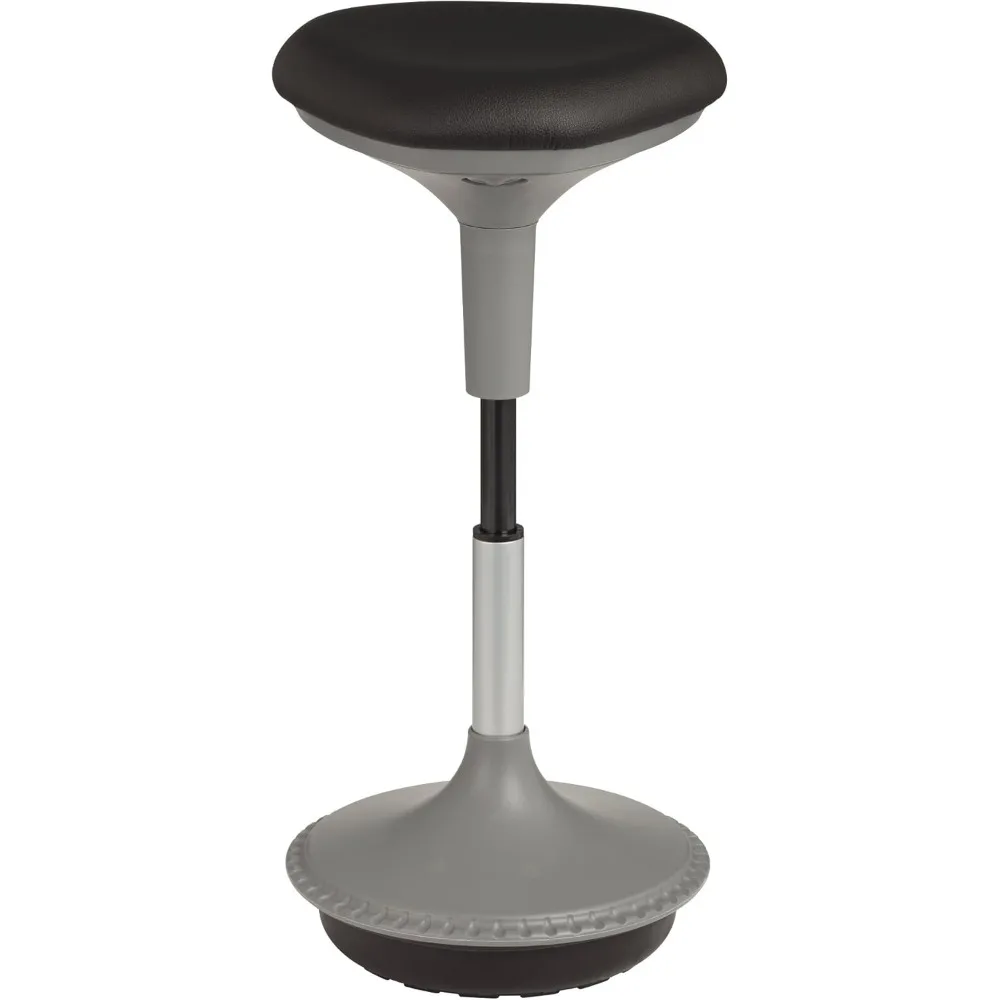 Ergonomic Height-Adjustable Wobble Stool for Office and Classroom Use, Cushioned Seat without Back Support