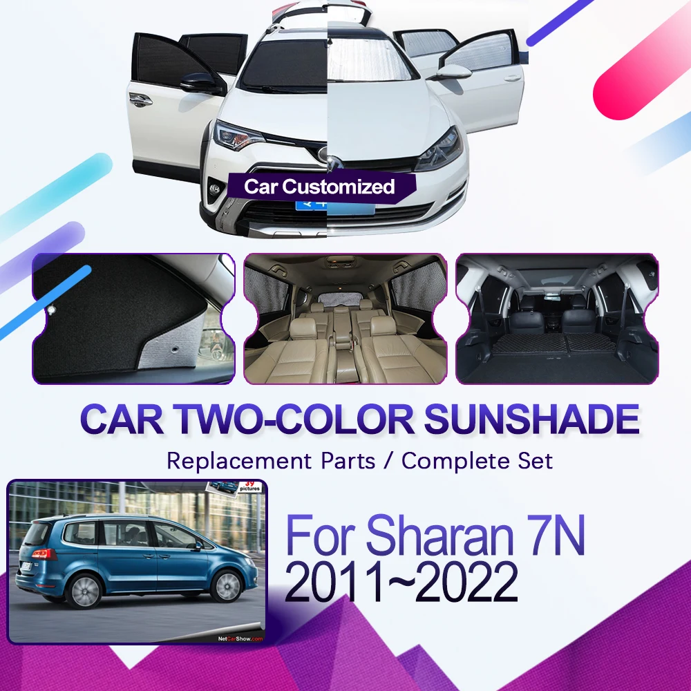 

For Volkswagen Sharan 7N VW SEAT Alhambra 2011~2022 Car Sunshade Cover Sunscreen Window Coverage Visor Sunshade Pads Accessories