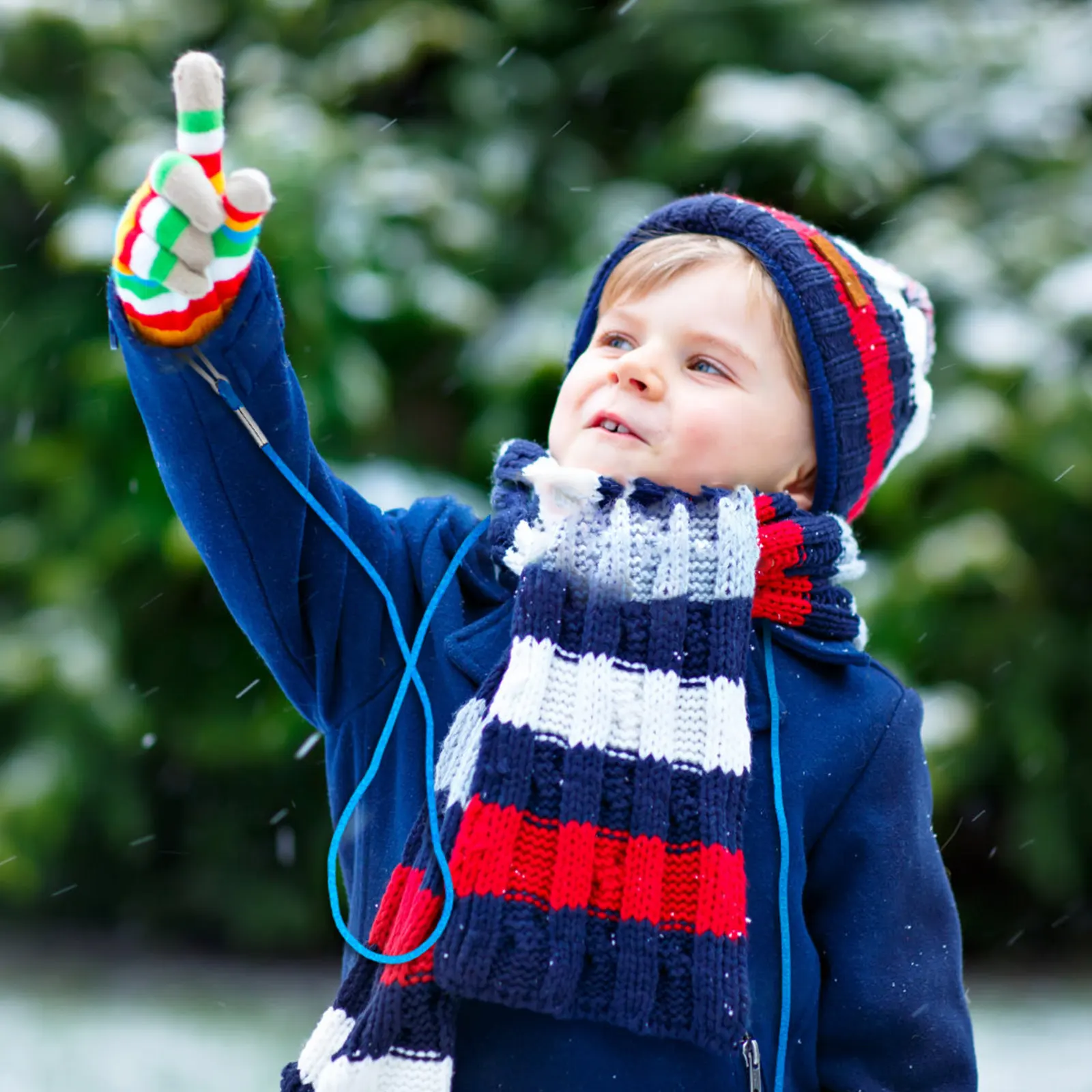 

6Pcs Non Slip Glove Straps for Kids Anti Lost Lanyard Rope Mitten Clips String for Toddlers Portable Winter