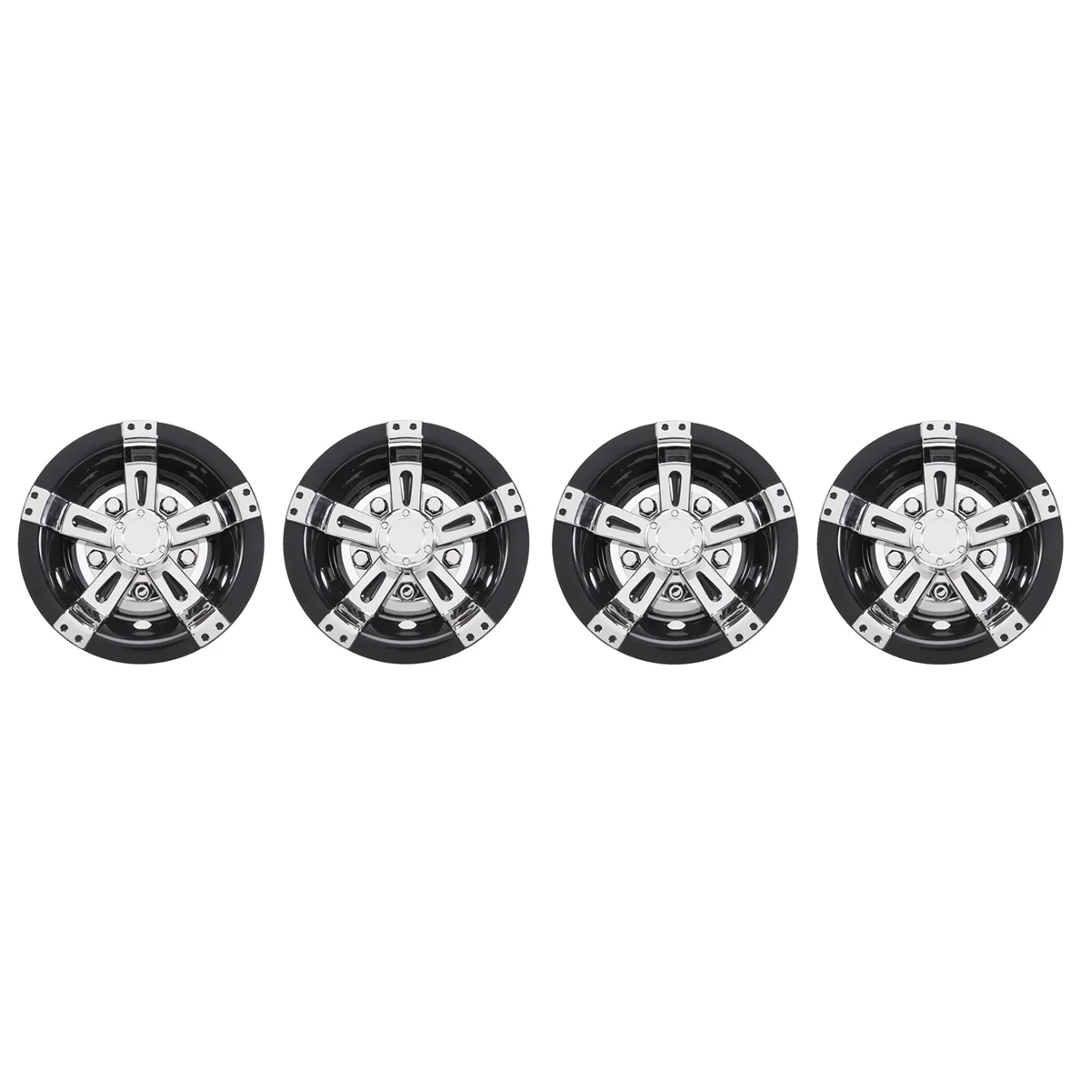 UJVS-4Pcs 8Inch Golf Cart Wheel Cover, 5 Spoke Design Hub Cap for Golf Carts for Club Car, EZGO, Yamaha