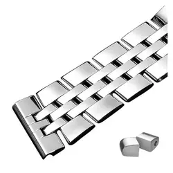 PCAVO 20mm 22mm 24mm Stainless Steel Watchband Bracelet For Breitling Strap AVENGER NAVITIMER SUPEROCEAN Belt Logo