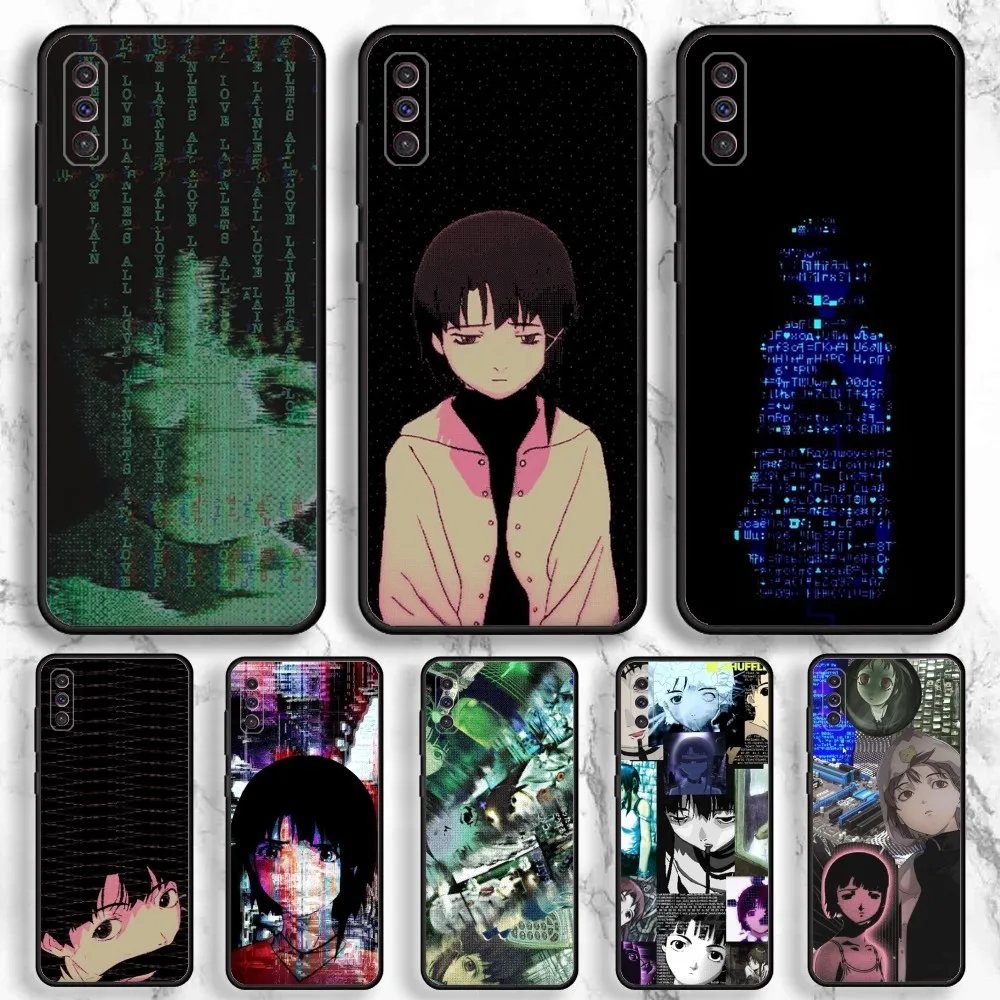 

S-Serial E-Experiments L-Lain Phone Case For Samsung Galaxy A13,A21s,A22,A31,A32,A52,A53,A71,A80,A91 Soft Black Phone Cover