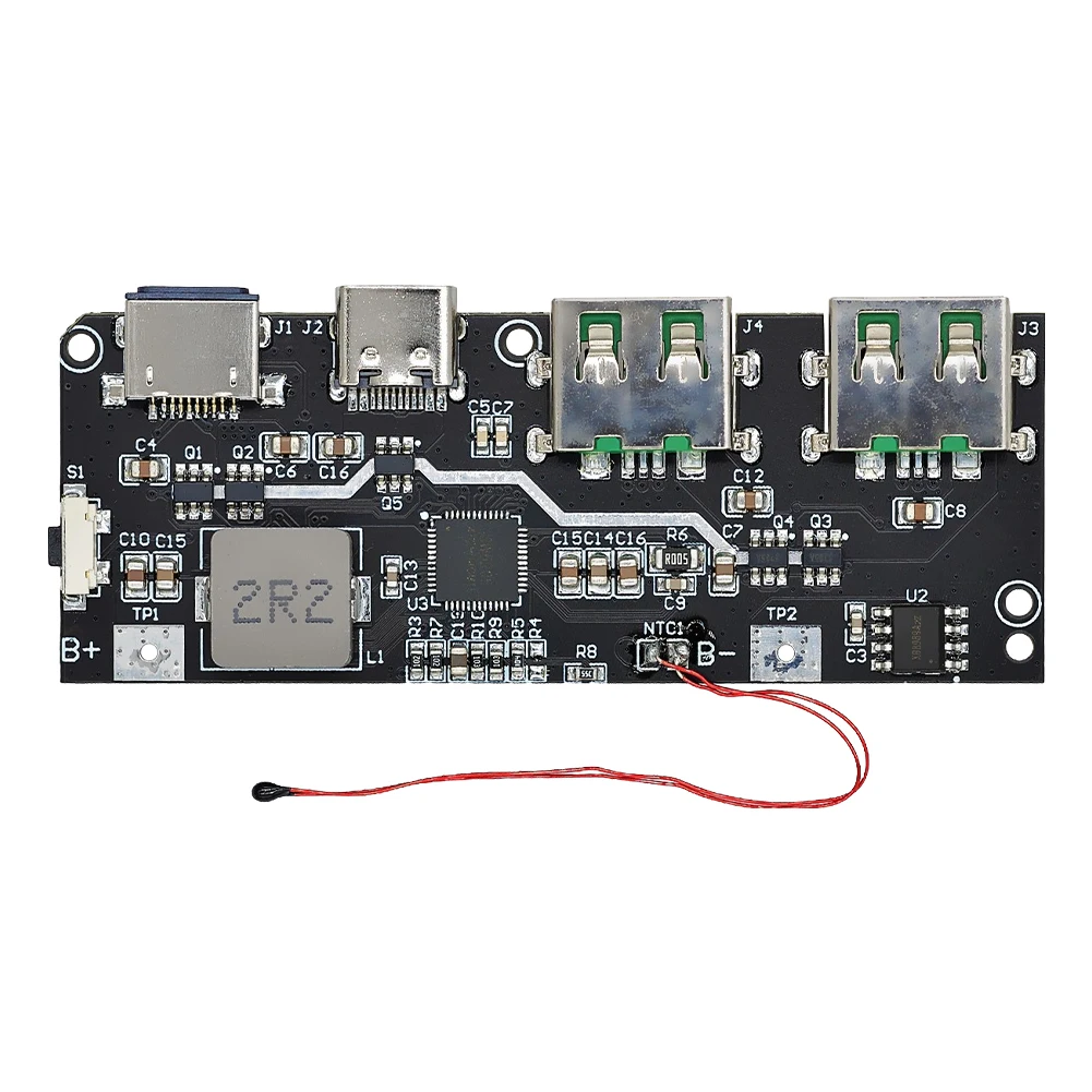 QC4.0 QC3.0 LED 듀얼 USB 5V 4.5A 22.5W 고속 충전 모바일 파워 모듈 모바일 파워 뱅크 회로 보드 온도 보호