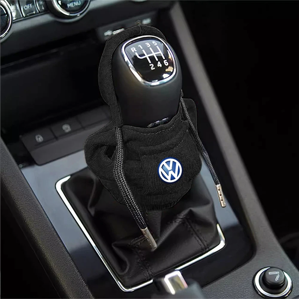 Hoodie Car Gear Shift Manual Handle Sweatshirt Auto Accessory For Volkswagen VW R Golf 4 5 Passat Beetle Tiguan Rline Polo CC B6