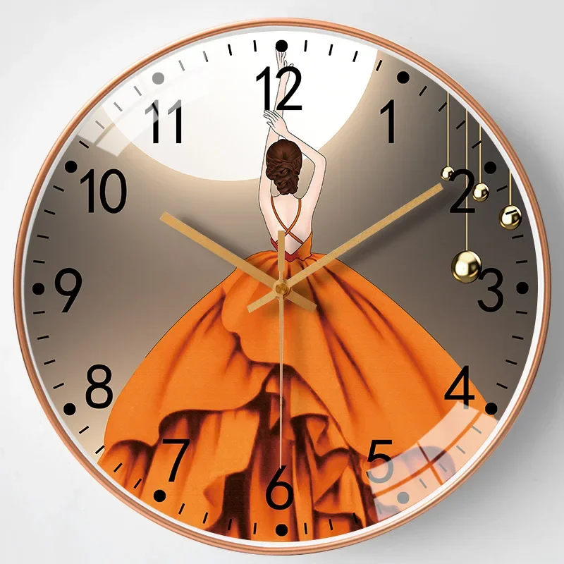 20CM 8 Inch Hanging Clock Bed Room Living Room Wall Clock with Silent Mechanism Battery Operated Wall Watch Decor clocks
