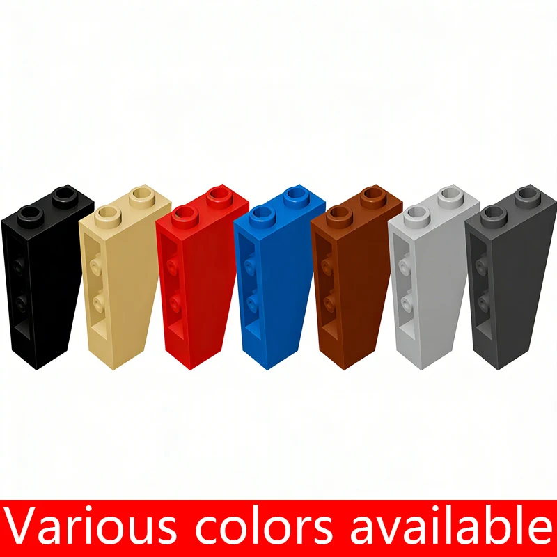 

20 шт. строительных блоков MOC 2449, обратный наклон 75 градусов ° Совместимые детали 2x1x3 для конструкторов DIY, игрушки для детей, подарки