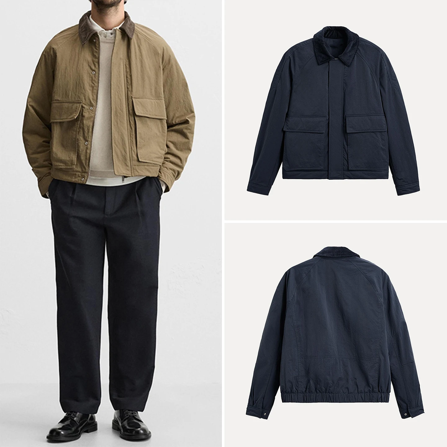 

Модежная куртка с воротником-стойкой в стиле пэчворк и дизайном ket для мужчин, осень 2023, молодежная верхняя одежда с длинным светом