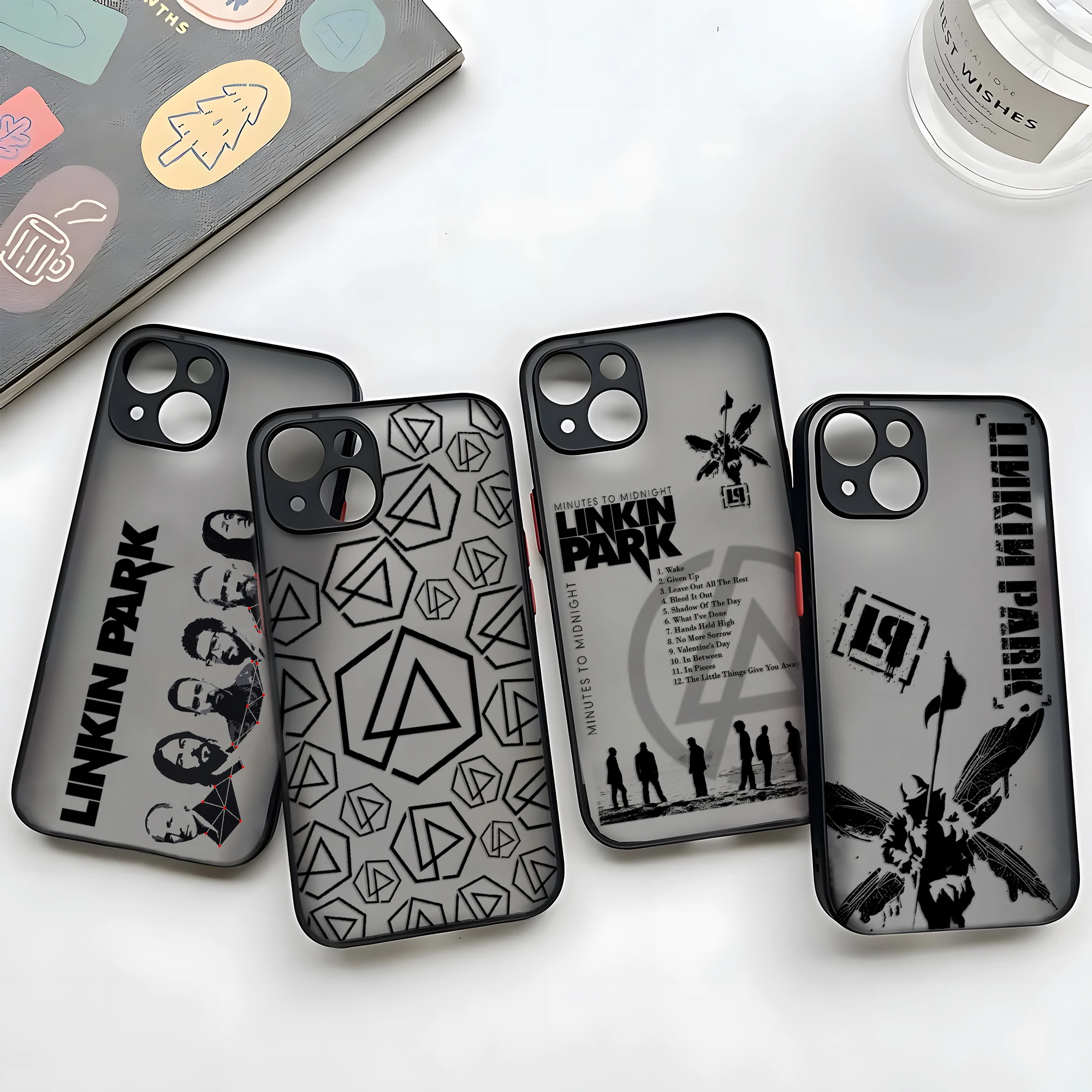 Band L-Linkin P-Park Cool New Phone Case For iPhone 16 15 14 13 12 11 Mini Pro Max X XR XSMax 7 8 Plus Matte Transparent Cover