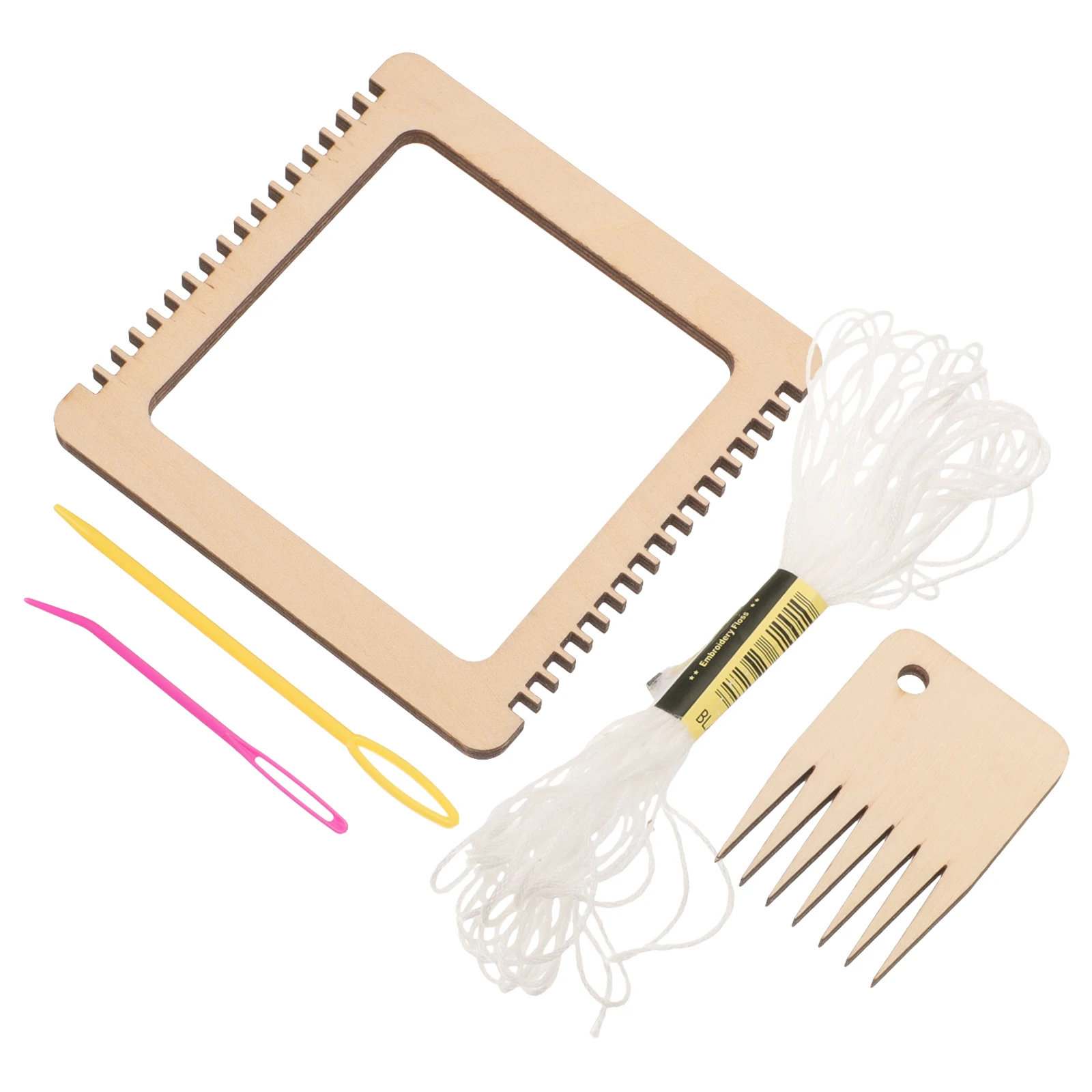 

Braided Board Tool Set 10x10x0 5cm Weaving Kit Handcraft Mini Wood Darning Tools DIY Sewing Supplies Portable Storage Gifts