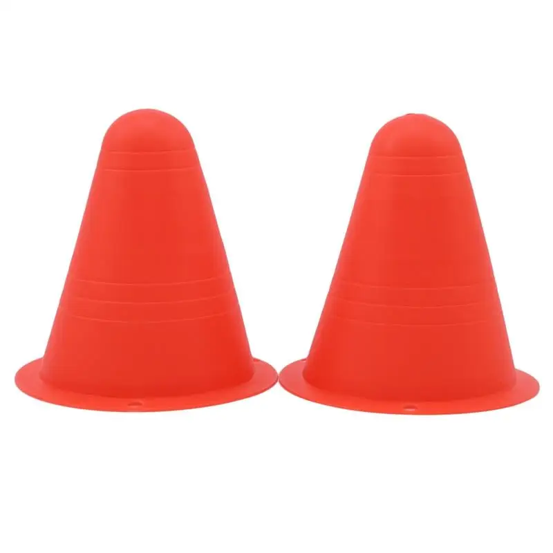 10pcs Portable Marking Training Road Cone Roller Skating Piles Multifunctional Skates Roadblocks Soccer Training Obstacles Props