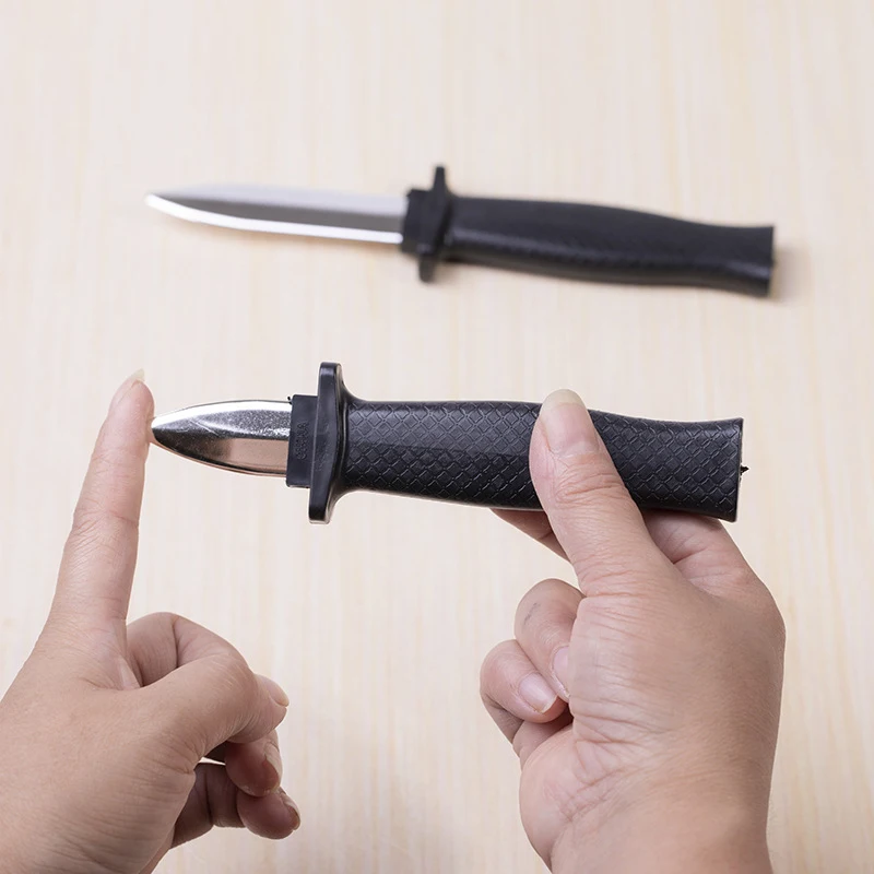 Props Toys Joke Magic Plastic Retractable Knife Joke Prank Props Knife Scary Trick Fake Dagger Funny