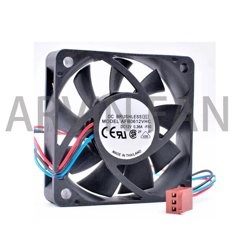 대용량 공기량 컴퓨터 섀시 CPU 냉각 선풍기, AFB0612VHC, 6cm 6015 60mm 선풍기, 12V 0.36A 속도 감지, 정품, 신제품