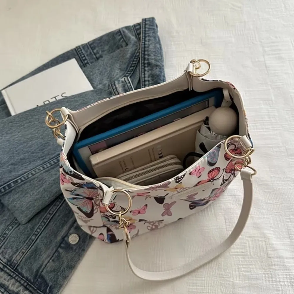 Modische Damen-Umhängetasche mit großem Fassungsvermögen, Tierdruck, lässiger Stil, Umhängetaschen, Schultasche, PU-Leder, Handtasche für Mädchen – Detail 9