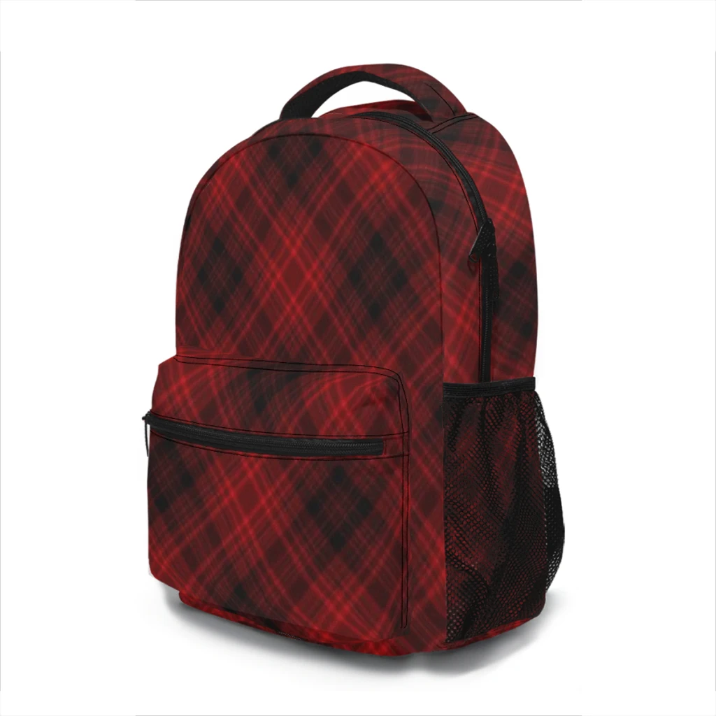 Seamless Plaid 0029 de AvanteGardeArt en DeviantArt Elegante mochila universitaria impermeable para niñas, mochila escolar para computadora portátil de 17 pulgadas.