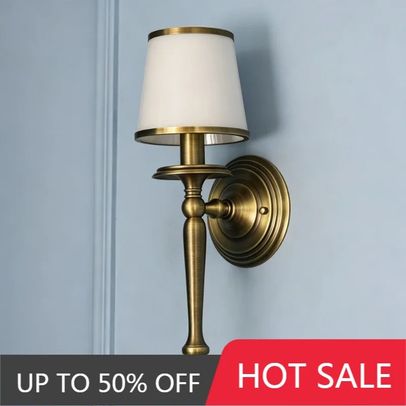 Copper Lamp Covers American Style Lampshade Bedroom Bedside Decoration Lampshades Living Room Background Luxury Glass Lampshade