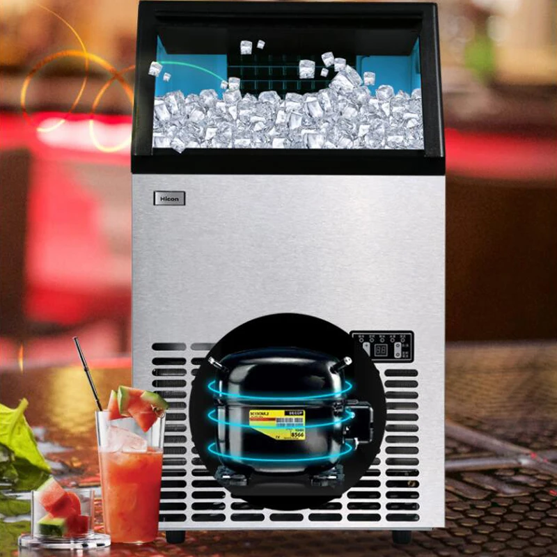 Small Commercial Cubic Ice Maker Fully Automatic Liquid Freezer Household Appliance for Home Use